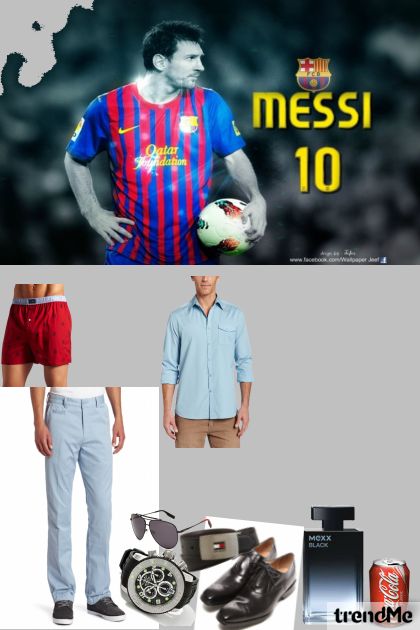 -Messi-- combinação de moda