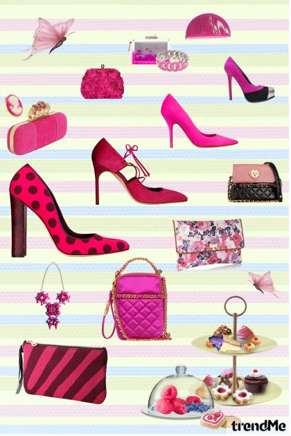 pink01- Combinazione di moda