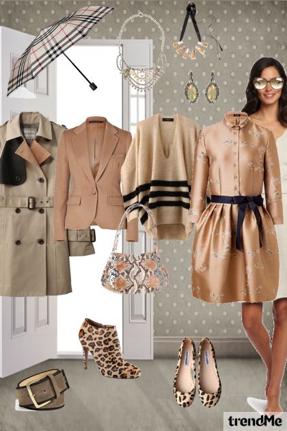 beige01- combinação de moda