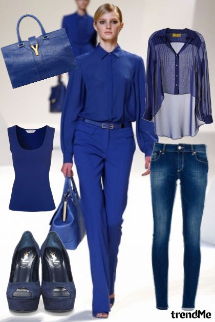 blue style <3- Combinaciónde moda