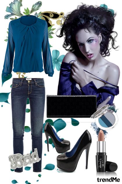 black and blue combination- Fashion set
