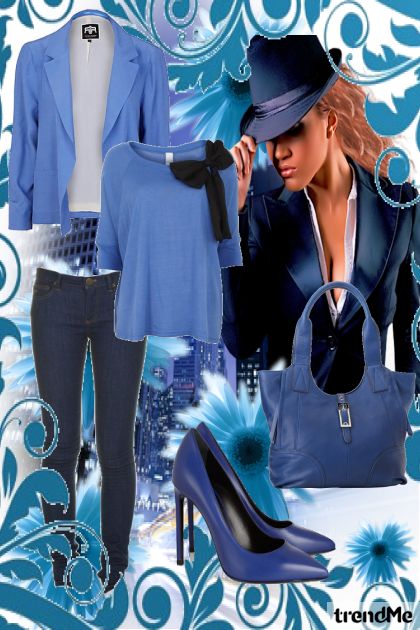 blue <3- Combinaciónde moda