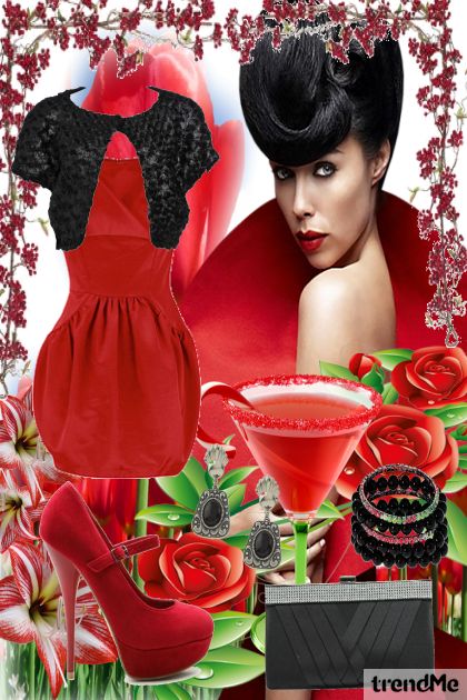 red is the color of love <3- Fashion set