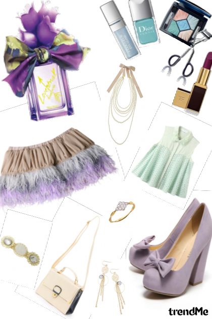 purple- Combinazione di moda