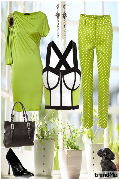 lime green- Combinazione di moda