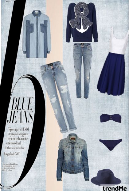 Blue Jeans - Combinaciónde moda