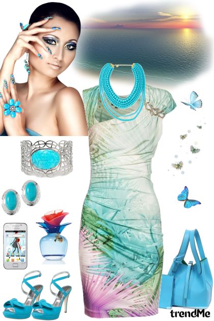 Turquoise Summer no. 2- Fashion set