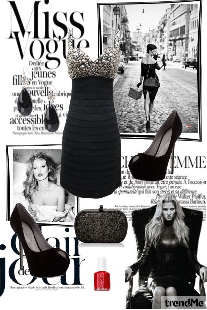 black & white- combinação de moda