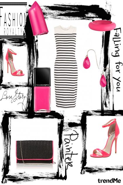 black and pink- Fashion set