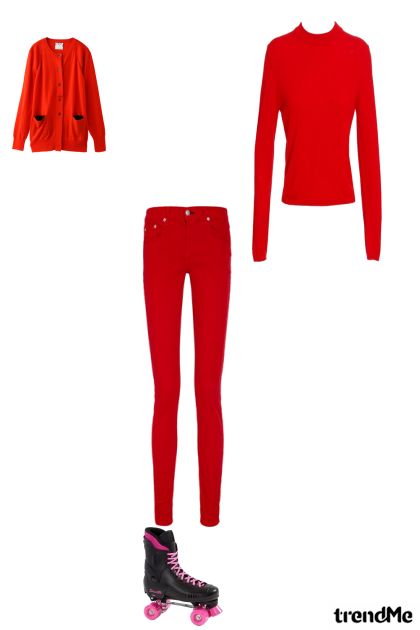 Crvena kombinacija- Combinaciónde moda