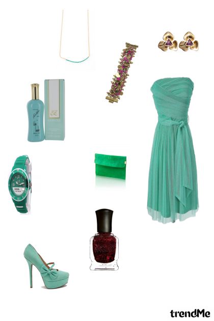 zelena tracva- Combinazione di moda