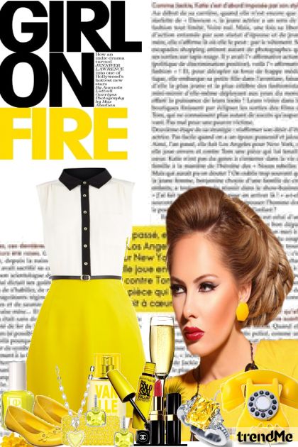Girl On Fire :$- combinação de moda