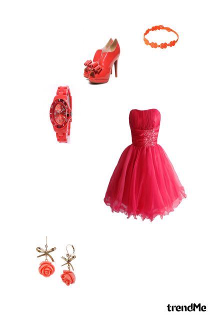 crvena   rozna   kombinacia- Fashion set
