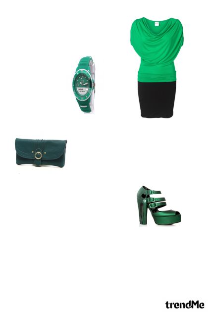 Zelena kombinacija- Combinazione di moda
