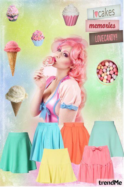 LoveCandy Skirts- Combinaciónde moda