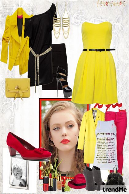 yellow for everyone- combinação de moda