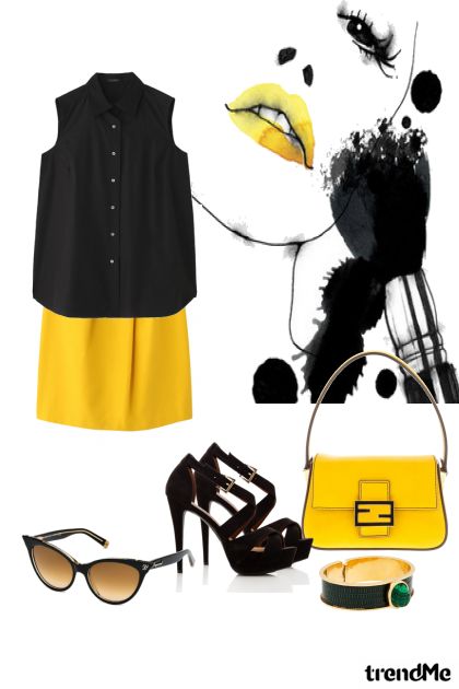 classic black and yellow vershion2- Fashion set