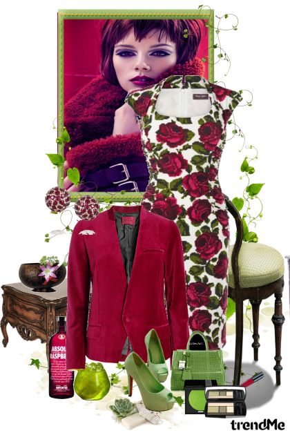 rose red- Combinazione di moda