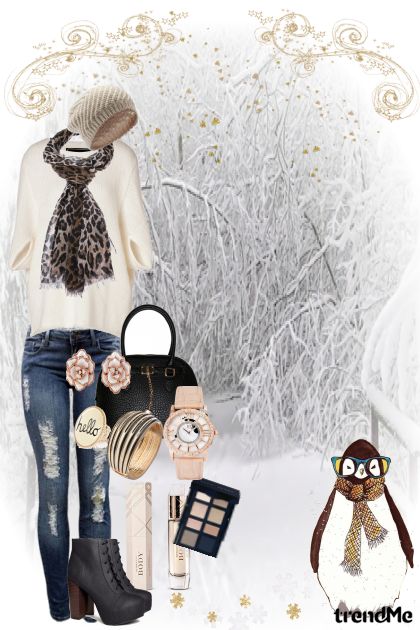 Invierno, Navidad- combinação de moda