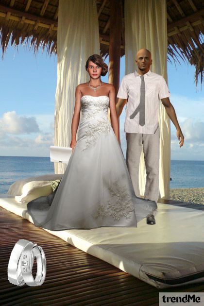 beach wedding- combinação de moda