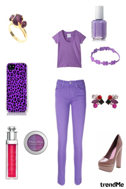purple- Modna kombinacija