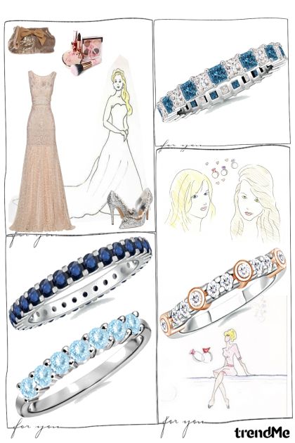 Surprise her with glistening wedding bands!- Combinaciónde moda