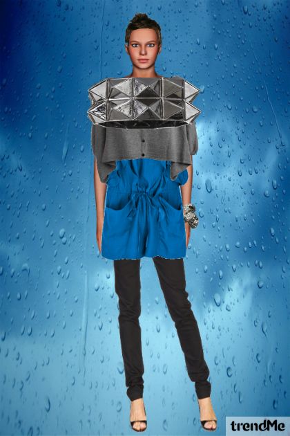 blue rain- combinação de moda