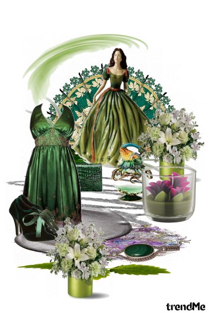 Green Snow White- Fashion set