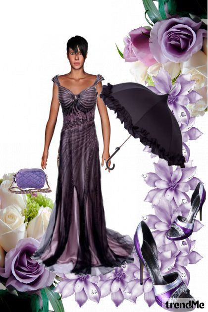 Purple vintage- combinação de moda
