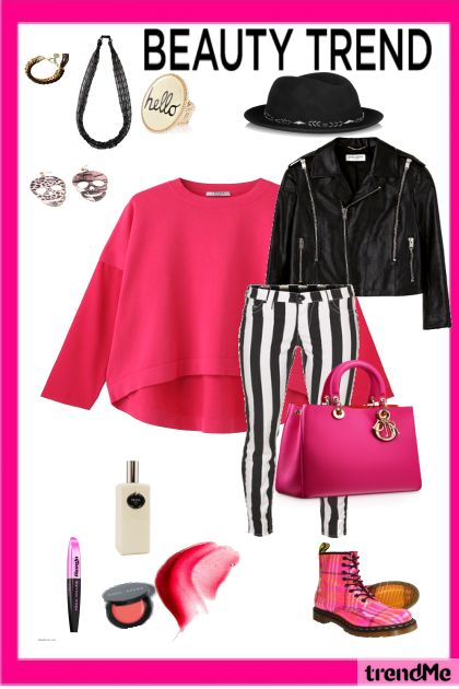 Hello pink!- combinação de moda