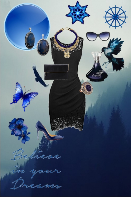 Midnight Blue- combinação de moda