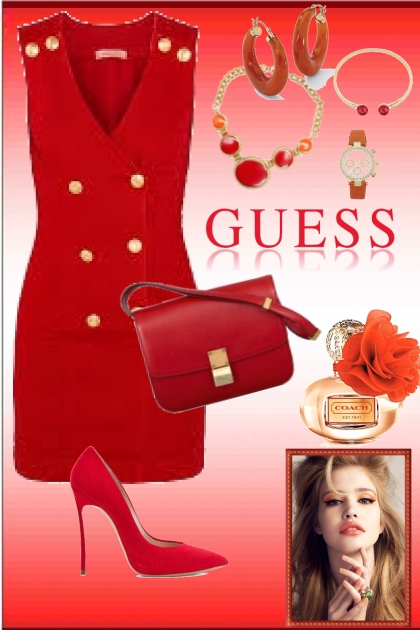 Guess Dress- Modna kombinacija
