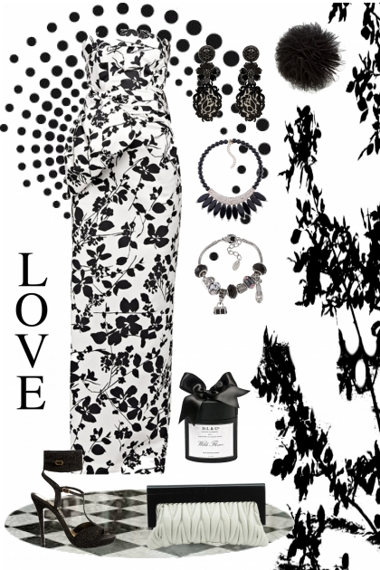 Black & White LOVE- Fashion set