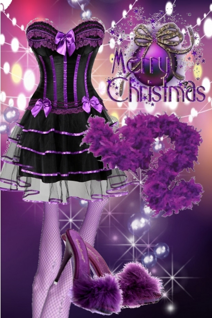 Purple Merry Christmas- Modna kombinacija