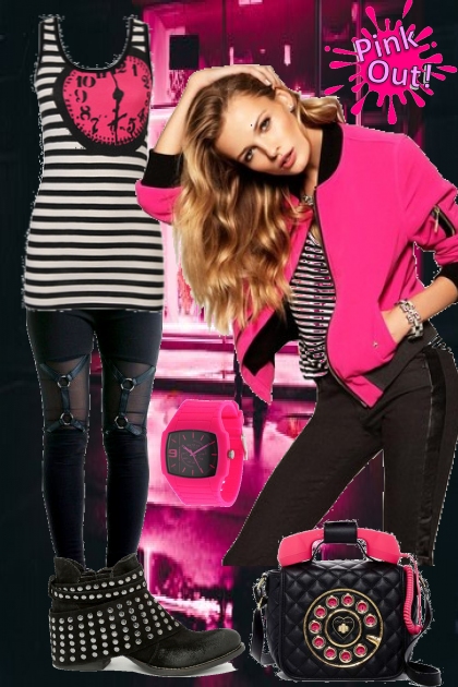 Pink Out- combinação de moda