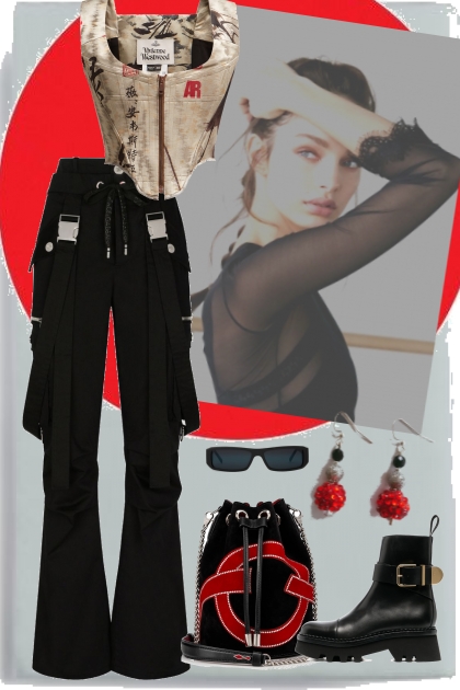 BLACK and RED- Combinazione di moda