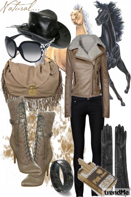 cowgirl- Combinazione di moda