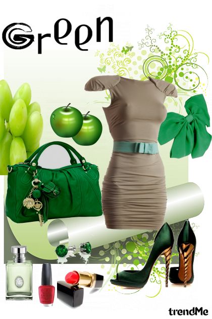 cool green- Combinazione di moda