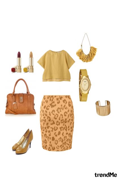 safari.GOLD- Combinaciónde moda