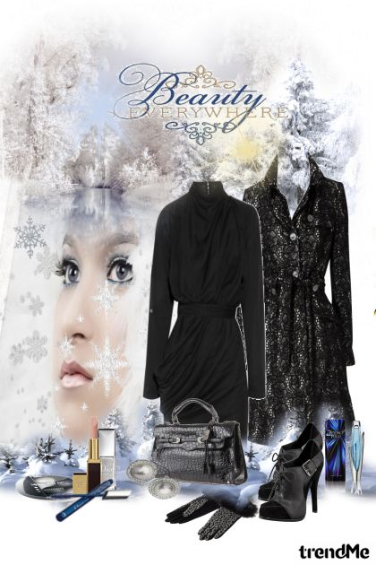 winter beauty is everywhere- Combinazione di moda
