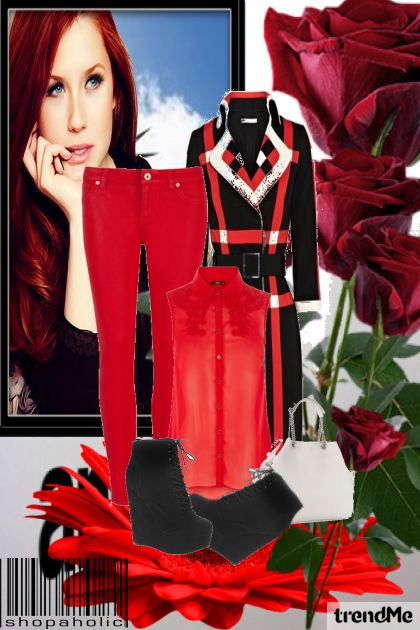 For sexy red rainy day!!!!!:)- Fashion set