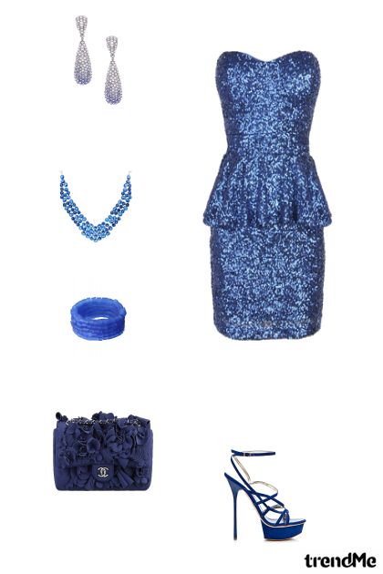 Plava kombinacija- combinação de moda