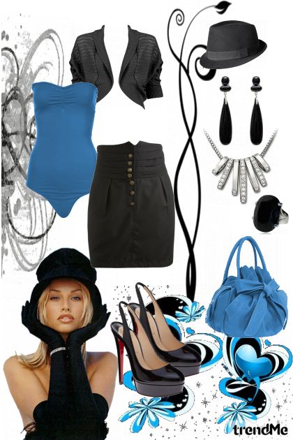 black-blue magic- Fashion set