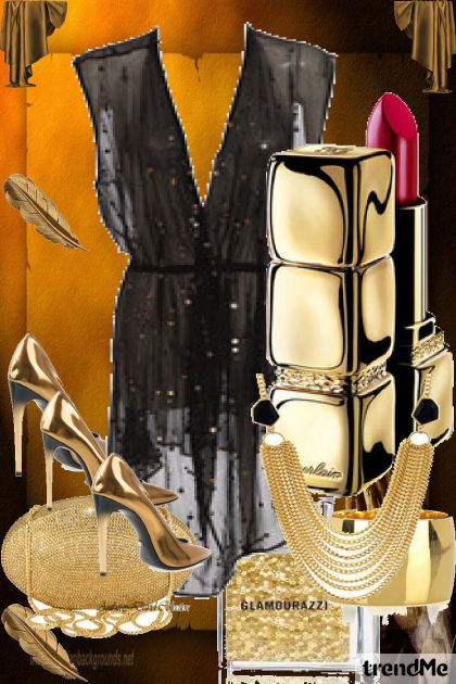 gold fashion- Modekombination