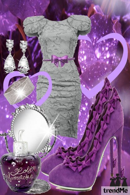 L.L purple- combinação de moda
