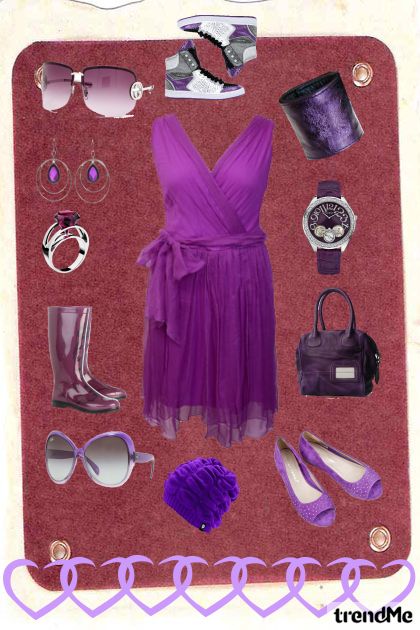 violeta- Modna kombinacija