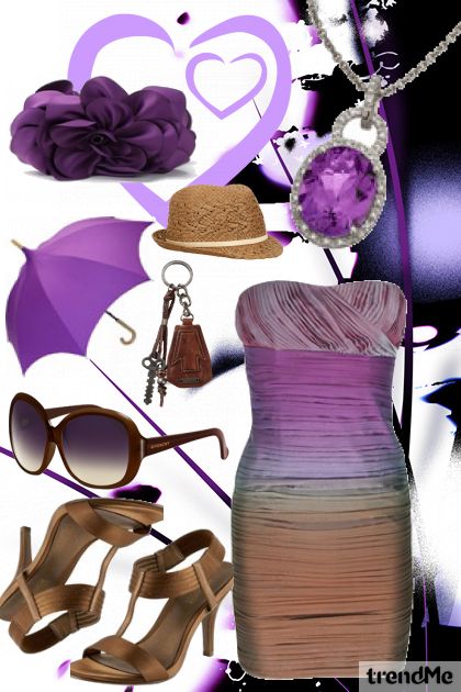 chocolate purple- Fashion set
