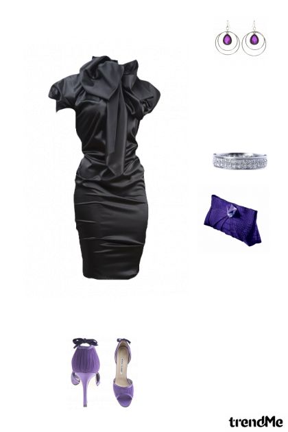black&purple- Combinazione di moda