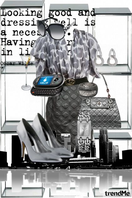 Business woman- combinação de moda