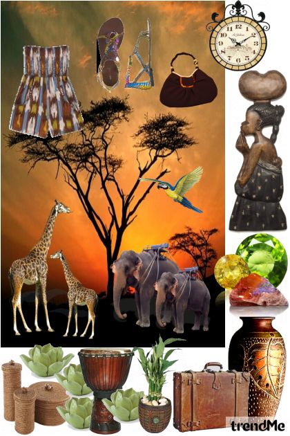 pozdrav iz Afrike- Combinaciónde moda